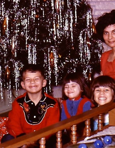 Robert, Teresa, Barbara and Vera Issel Christmas 1965
